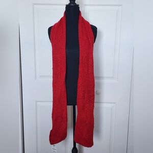 Style&Co RED Knit Scarf One Size